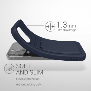 Husa pentru Apple iPhone 12 / iPhone 12 Pro, Silicon, Albastru, 55112.17, kwmobile - Img 3