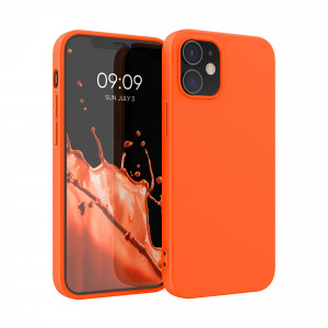 Husa pentru Apple iPhone 12 / iPhone 12 Pro, Silicon, Portocaliu, 53939.69 - Img 1