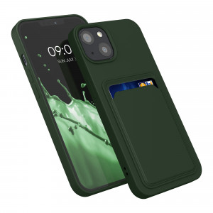 Husa pentru Apple iPhone 13, Silicon, Verde, 55955.80, kwmobile - Img 1
