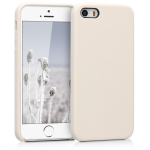 Husa pentru Apple iPhone 5 / iPhone 5s / iPhone SE, Silicon, Crem, 42766.16 - Img 1