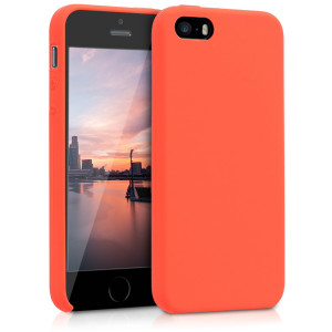 Husa pentru Apple iPhone 5 / iPhone 5s / iPhone SE, Silicon, Portocaliu, 42766.69 - Img 1