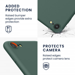 Husa pentru Apple iPhone 8 / iPhone 7 / iPhone SE 2, Silicon, Verde, 49979.166, kwmobile - Img 4