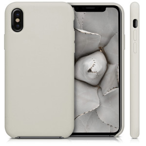 Husa pentru Apple iPhone X / iPhone XS, Silicon, Bej, 42495.11 - Img 2