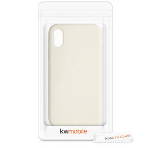 Husa pentru Apple iPhone X / iPhone XS, Silicon, Bej, 46313.204 - Img 7