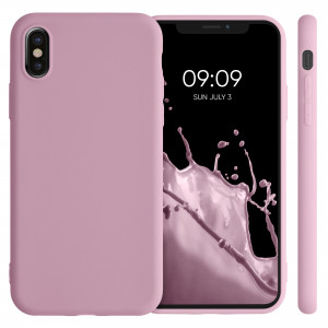 Husa pentru Apple iPhone X / iPhone XS, Silicon, Mov, 42492.10, kwmobile - Img 2