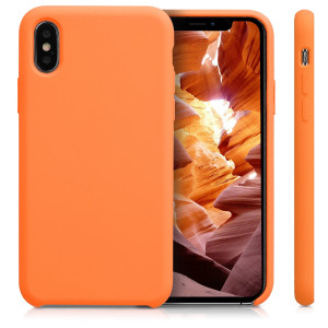 Husa pentru Apple iPhone X / iPhone XS, Silicon, Portocaliu, 42495.150 - Img 2
