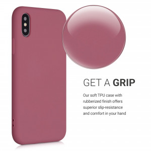 Husa pentru Apple iPhone X / iPhone XS, Silicon, Roz, 52975.167 - Img 5