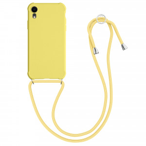 Husa pentru Apple iPhone XR, Silicon, Galben, 49917.158, kwmobile - Img 1
