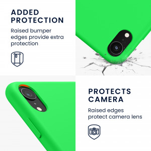 Husa pentru Apple iPhone XR, Silicon, Verde, 45910.44 - Img 4