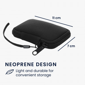 Husa pentru casti, Kwmobile, Negru, Neopren, 58147.01 - Img 3
