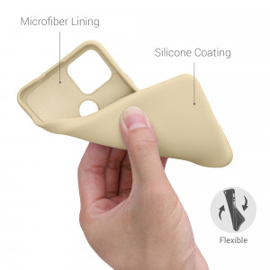 Husa pentru Google Pixel 4a 5G, Silicon, Crem, 53779.154 - Img 4