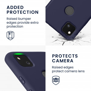 Husa pentru Google Pixel 4a, Silicon, Albastru, 52622.186, kwmobile - Img 4