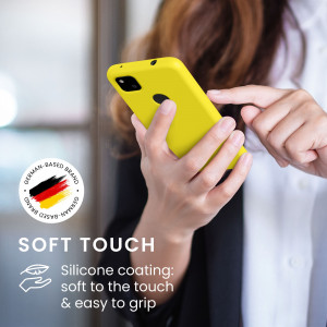 Husa pentru Google Pixel 4a, Silicon, Galben, 52622.165, kwmobile - Img 5