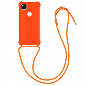 Husa pentru Google Pixel 4a, Silicon, Portocaliu, 53842.150 - Img 1