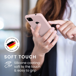 Husa pentru Google Pixel 4a, Silicon, Roz, 52622.225, kwmobile - Img 5