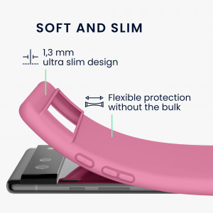 Husa pentru Google Pixel 6, Silicon, Roz, 55434.212 - Img 3