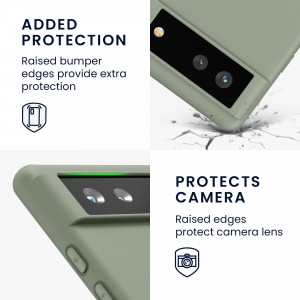 Husa pentru Google Pixel 6, Silicon, Verde, 55434.172 - Img 4