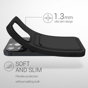 Husa pentru iPhone 13 Pro, Silicon, Negru, 55969.01 - Img 3
