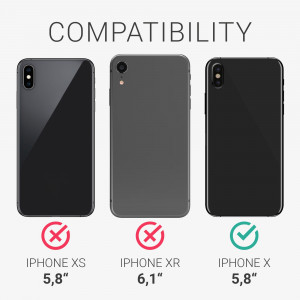 Husa pentru iPhone X / iPhone XS, Silicon, Mov, 49982.221 - Img 6