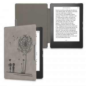 Husa pentru Kobo Aura H2O Edition 1, Piele ecologica, Gri, kwmobile, 56872.02 - Img 2