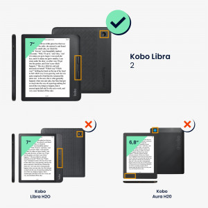Husa pentru Kobo Libra 2, Kwmobile, Albastru, Piele ecologica, 56575.19 - Img 6