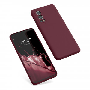 Husa pentru OnePlus Nord 2 5G, Silicon, Rosu, 56070.190, kwmobile - Img 2