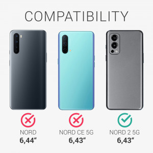 Husa pentru OnePlus Nord 2 5G, Silicon, Transparent, 56032.03, kwmobile - Img 6