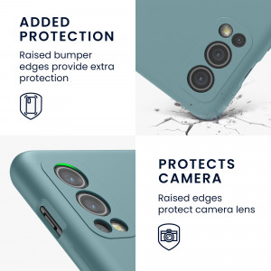 Husa pentru OnePlus Nord 2 5G, Silicon, Verde, 56070.206, kwmobile - Img 4