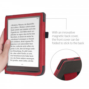 Husa pentru PocketBook InkPad 3 / InkPad 3 Pro / InkPad Color, Piele ecologica, Rosu, kwmobile, 53648.02 - Img 7