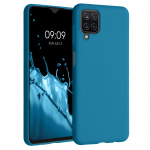 Husa pentru Samsung Galaxy A12, Silicon, Albastru, 54048.224 - Img 1