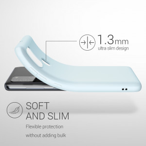 Husa pentru Samsung Galaxy A21s, Silicon, Albastru, 52494.177 - Img 3