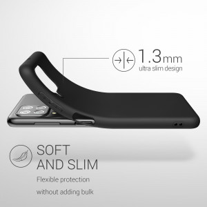 Husa pentru Samsung Galaxy A22, Silicon, Negru, 55493.47 - Img 3