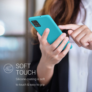 Husa pentru Samsung Galaxy A51, Silicon, Albastru, 51197.205 - Img 4