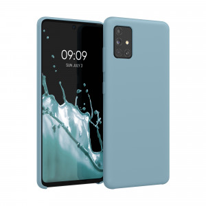 Husa pentru Samsung Galaxy A51, Silicon, Albastru, 51197.206 - Img 1