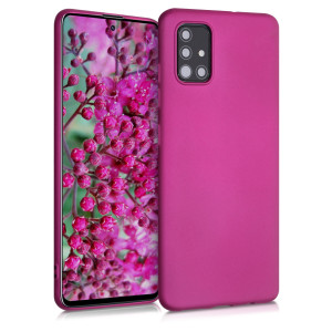 Husa pentru Samsung Galaxy A51, Silicon, Roz, 51201.65 - Img 1