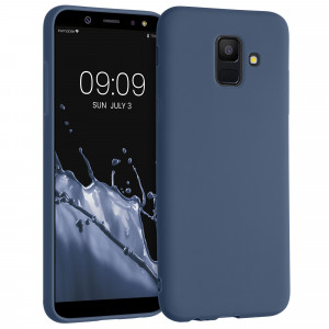Husa pentru Samsung Galaxy A6 (2018), Silicon, Albastru, 45247.116 - Img 1