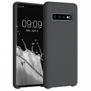 Husa pentru Samsung Galaxy S10, Silicon, Negru, 47732.47, kwmobile - Img 1