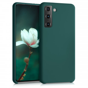 Husa pentru Samsung Galaxy S21, Silicon, Verde, 54056.184 - Img 1
