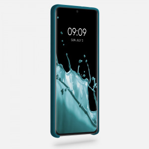 Husa pentru Samsung Galaxy S21 Ultra, Silicon, Verde, 54074.57 - Img 3