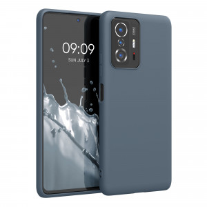 Husa pentru Xiaomi 11T / 11T Pro, Silicon, Albastru, 56245.202, kwmobile - Img 1