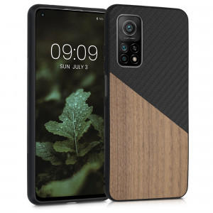 Husa pentru Xiaomi Mi 10T / Mi 10T Pro, Lemn, Maro, 56623.01, kwmobile - Img 1
