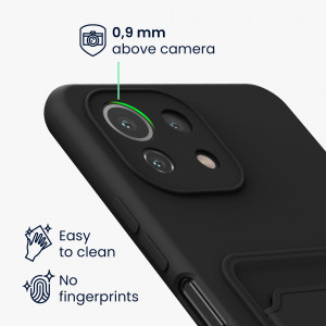 Husa pentru Xiaomi Mi 11 Lite 5G, Silicon, Negru, 56951.47, kwmobile - Img 4