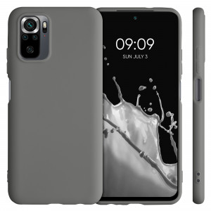 Husa pentru Xiaomi Redmi Note 10 / Redmi Note 10S, Silicon, Gri, 54541.155, kwmobile - Img 2
