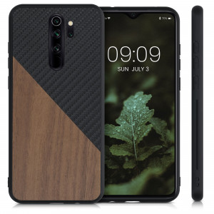 Husa pentru Xiaomi Redmi Note 8 Pro, Lemn, Maro, 56622.01, kwmobile - Img 2