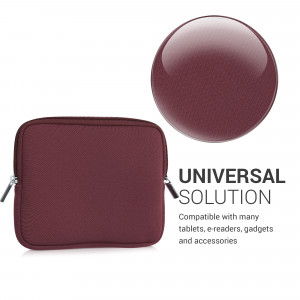 Husa Universala Kwmobile 7 - 8 inch pentru eBook, Visiniu, Textil, 57397.151 - Img 5