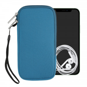 Husa Universala Kwmobile marime XXL - 7 inch, Neopren, Albastru, 46188.5.145 - Img 2