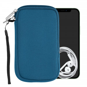 Husa Universala pentru telefon M - 5,5 inch, Neopren, Albastru, 46188.2.145, kwmobile - Img 2
