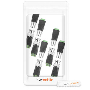 Set 10 Adaptoare conector BNC cu 5 x mascul 5 x femela, Kwmobile, Multicolor, Metal, 45685.01 - Img 4