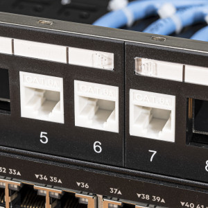 Set 12 Mufe CAT6 de 1 Gbit pentru cabluri Ethernet RJ45, Kwmobile, Negru/Alb, Plastic, 52518.12 - Img 6