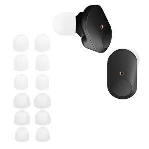 Set 14 Varfuri de schimb pentru casti Sony WF-1000XM3/WF-1000XM4, Kwmobile, Alb, Silicon, 50710.02 - Img 1